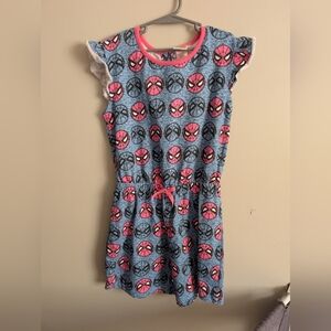 Marvel Spider-Man Kids Romper - Blue and Pink
